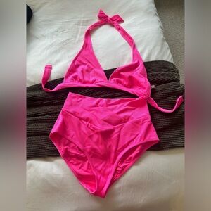 Aerie hot pink bathing suit